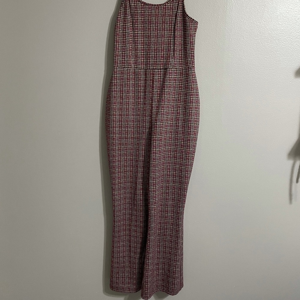 Plaid Jumpsuit